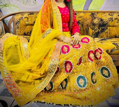 mehendi lehenga 03122362277