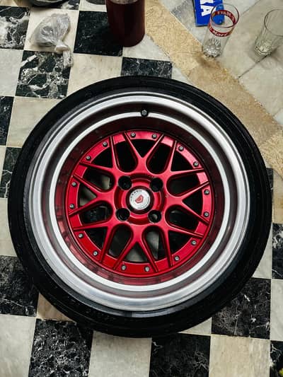 15 inches deep dish tyre rims 9jj in good condition