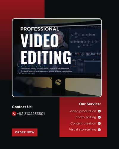 Professional Video editing Service: