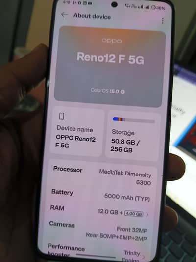 Oppo Reno12 F 5G Official PTA Apparoved