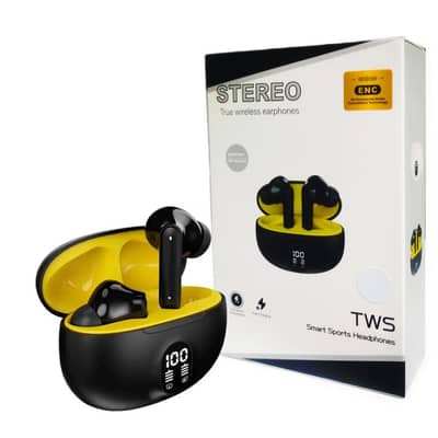 Stereo Wireless Earphones / Earbuds TWC with ENC