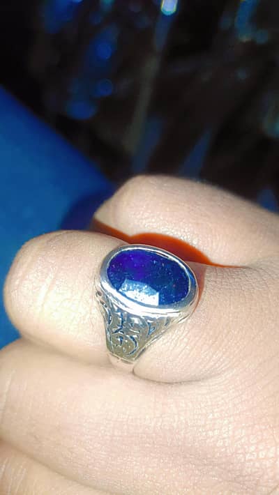 original 10 cart african neelam ring