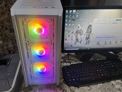 White Gaming Pc Build At Reasonable price