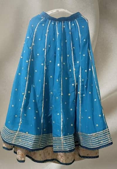 indian style lehnga double ghagra