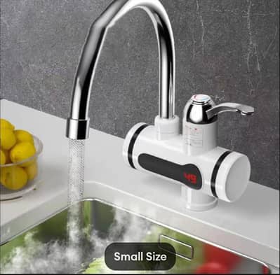 Electric instant water heater tap with digital display