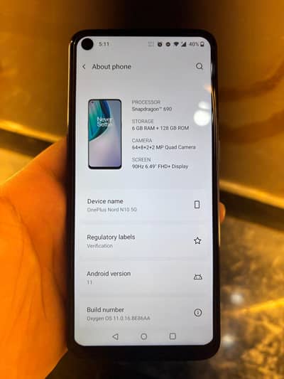 OnePlus Nord N10 5G