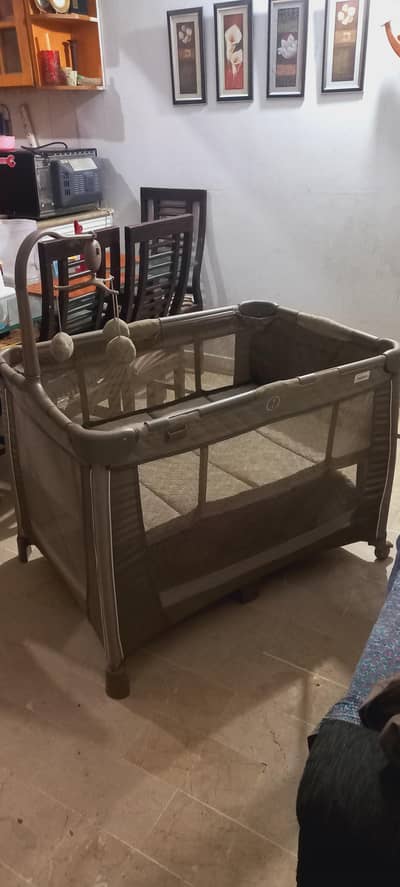 tinnies baby playpen cot bed