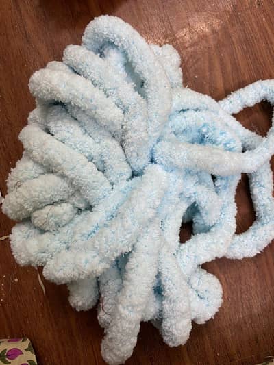 sky blue wool