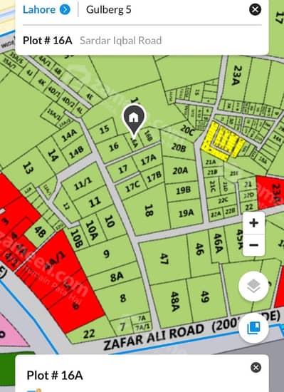 1 Kanal Beautiful Plot for Sale Prime Location in Gulberg V, Lahore