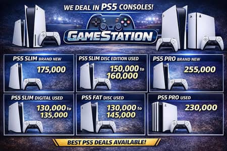 PS5/PS4/PS3/XBOX All Models In Discounted Prices /Shop In Karachi