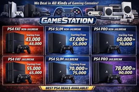 PS5/PS4/PS3/XBOX All Models In Discounted Prices /Shop In Karachi