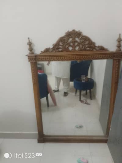 Console wall mirror antique