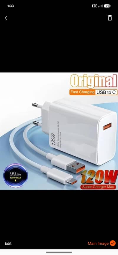 Supervooc Fast Charger 120W