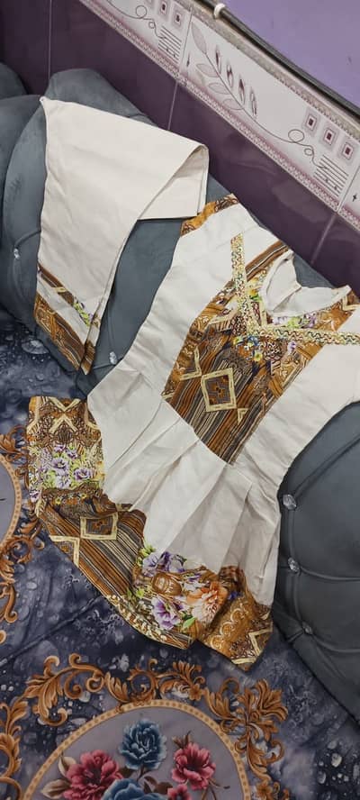 2 and 3 Year Ki Bachi Ki Beautiful Dress – New (Hand Stitched)