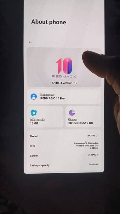 Redmagic 10 pro Ghost edition