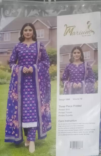 3 Piece Unstitched Laides Suit