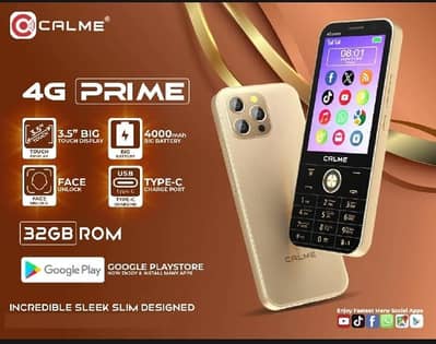calme 4g prime 2gb ram 32gb storage black clour