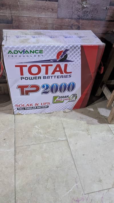 Total power solar battery 2000