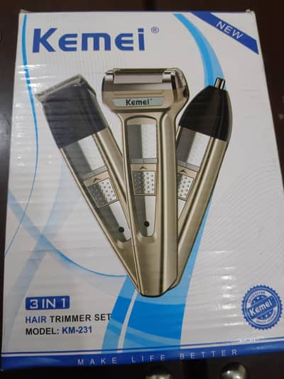 Kemei 3-in-1 Shaver & Trimmer (KM-231) - Lush Condition