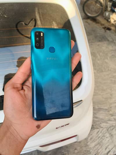 Infinix Hot 9 play 4 ram 64 memory good Phone Only phone Fix price