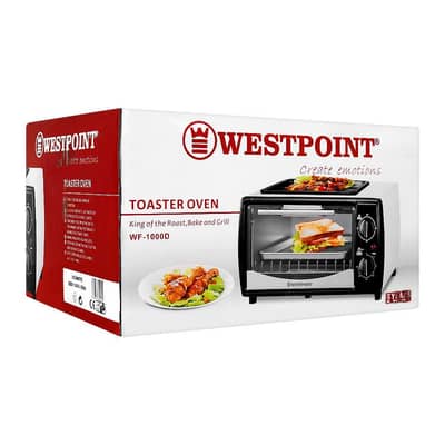 Westpoint WF-1000D - Toaster Oven - White  - 800 Watts