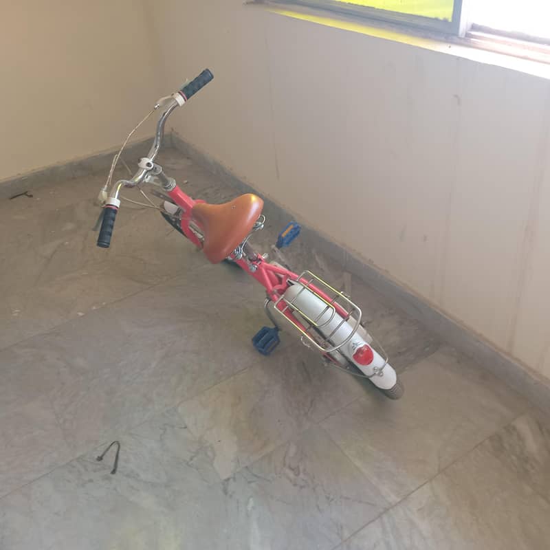 چھوٹی بچیوں کی سائیکل اچھی حالت میں ہے 3