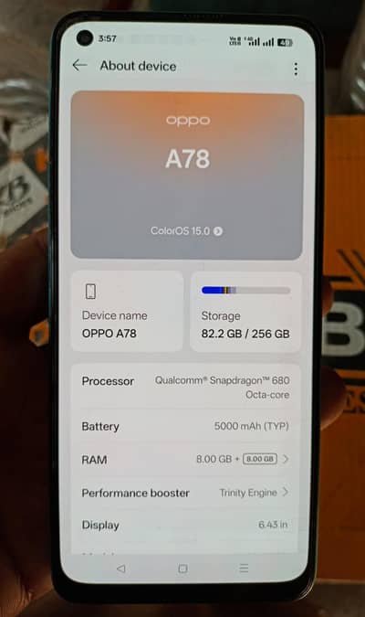 oppo A78.8+8/ 256