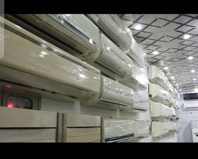 brand new use mein AC available Hain Haier  green Mitsubishi