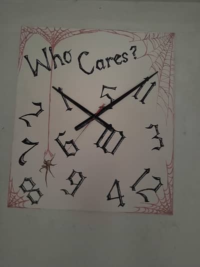 wall clock modern design (who cares)