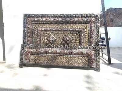 Double bed with metres