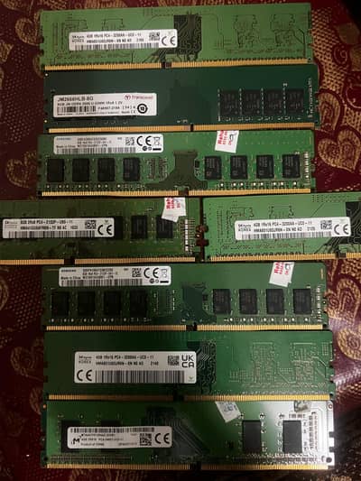 DDR4 RAMs 8GB and 4GB