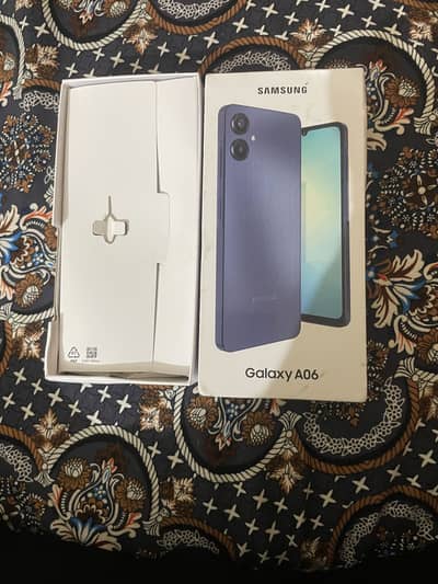 Samsung a06 4/128 blue color pta approved 2 month use