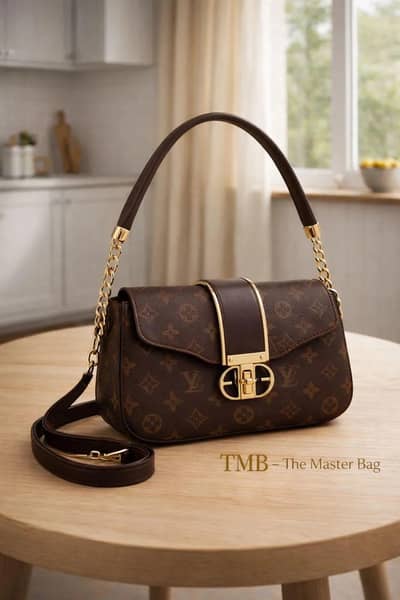 Girls leather plain shoulder Bag