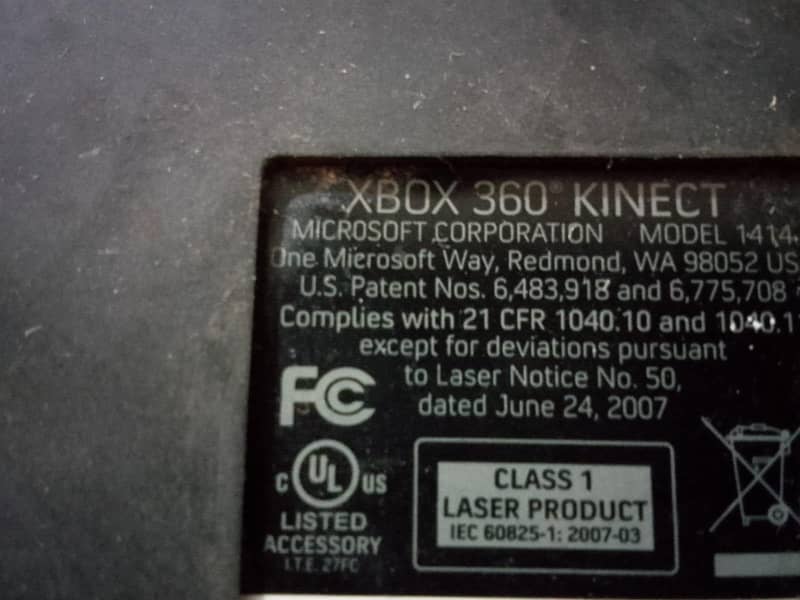 Xbox 360 Kinect sensor 3
