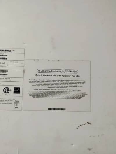 Macbook M1 Pro- 16''- 10 core CPU | 16 core GPU | Excelent | 299 CC