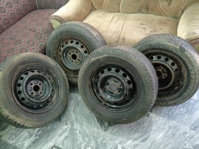 4 Rims + Tyres R14 Size tyres and Rims Urgent Sale