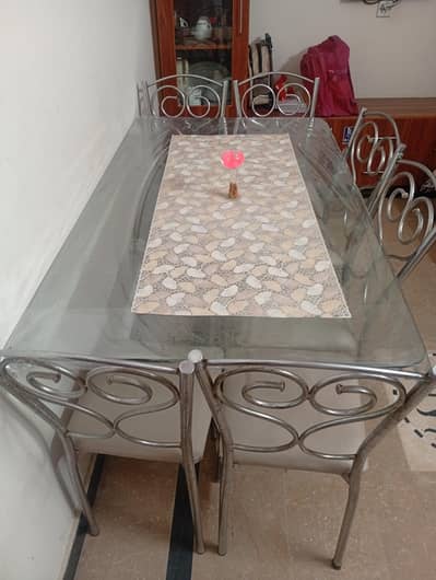 dining table with 6 chairs  for sale