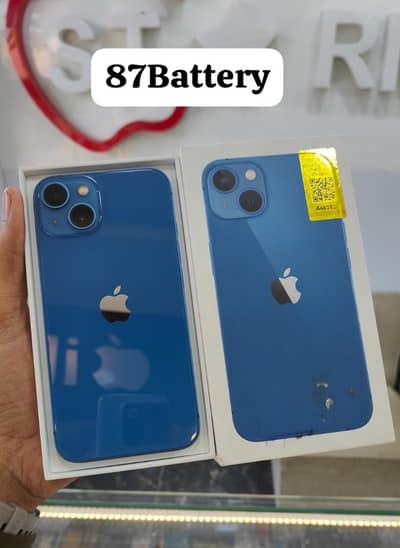 iphone 13 128gb all original face I'd working 10by10 with box cable