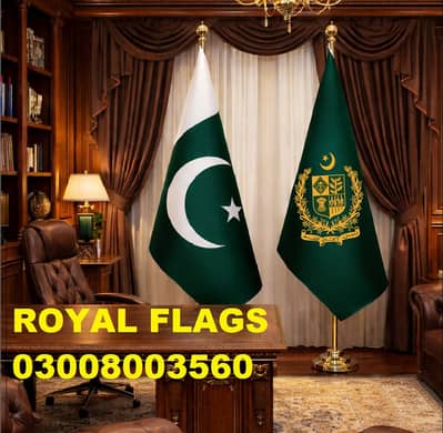 Flag for garden & outdoor use, Pakistan Flag with Pole Turkish Style