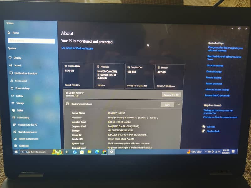 Core i5 6th generation 3