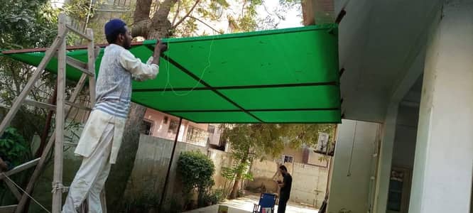 Green Net Shade, Folding Shade, Sliding Shade, Fiber shade, Sun Shade