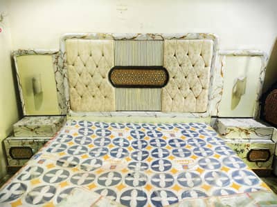 King Size Bed Set + Mattress & Dressing Table (Excellent Condition)