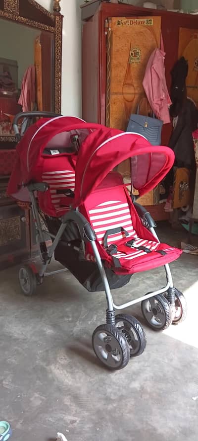 twin baby double pram stroller