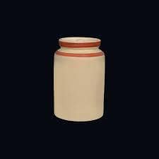 Marataban ( Achat pot) Red and White Clay Pottery and Glassware