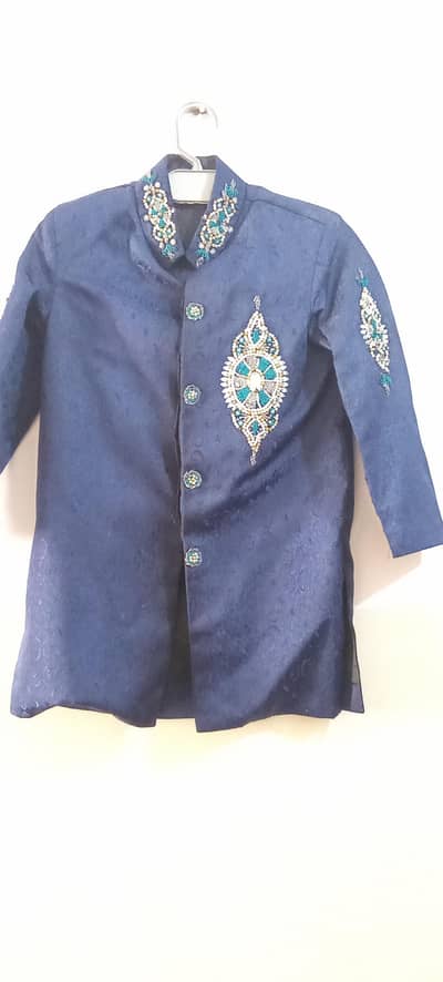 Navy Blue Sharwani