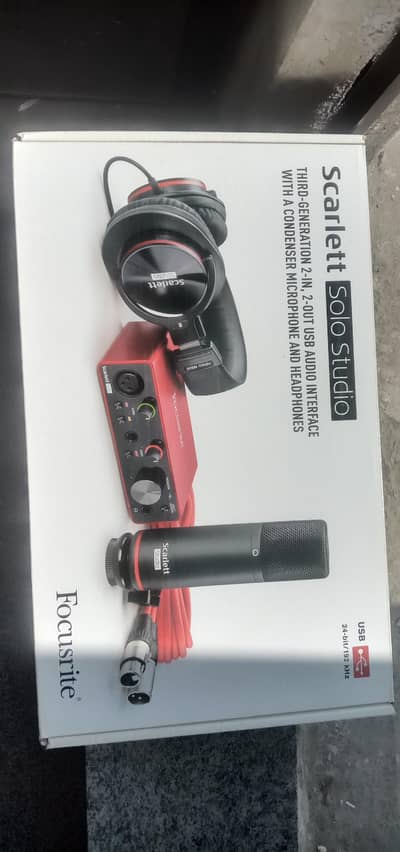 focusrite Scarlett solo 3rd gen complete bundle