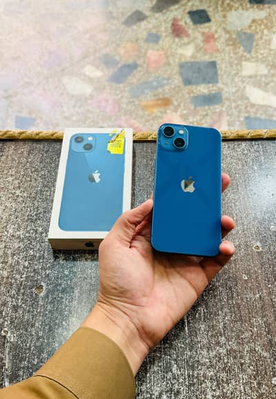 iphone 13 with Box 256GB PTA Approved 92 Health Waterpack