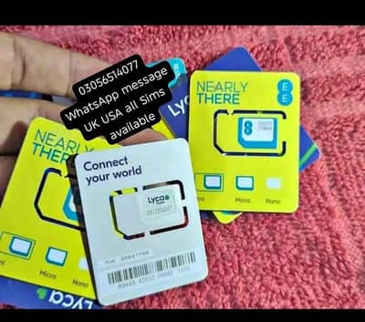 available (((UK)))))sim USA UAE sims available delivery all Pakistan
