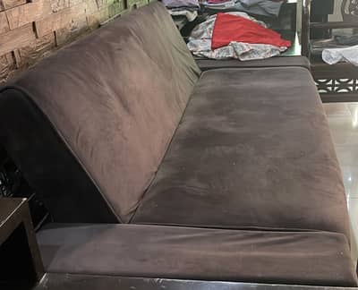 Sofa cum bed like new and have 9 year warranty
