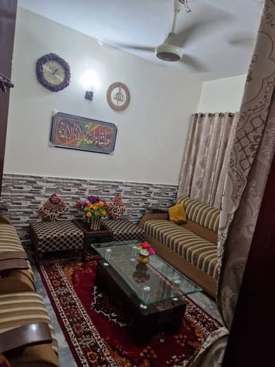 Chance deal! (BANK LOAN APPLICABLE) Flat For Sale west open main road facing in famous food street. in Gulistane e Johar Block 18 Munir Bridge View Opp. Baluchistan Sajji Perfume Chowk. 6th floor 2 Bed Lounge WITH EXTRA LAND